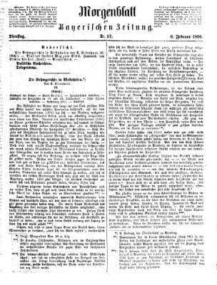 Bayerische Zeitung. Mittag-Ausgabe (Süddeutsche Presse) Dienstag 6. Februar 1866