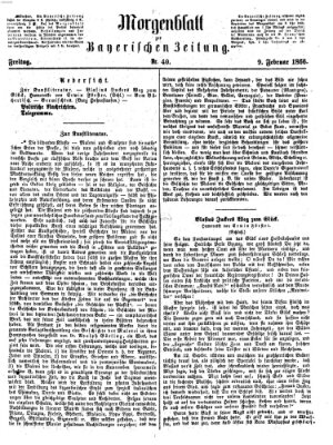 Bayerische Zeitung. Mittag-Ausgabe (Süddeutsche Presse) Freitag 9. Februar 1866