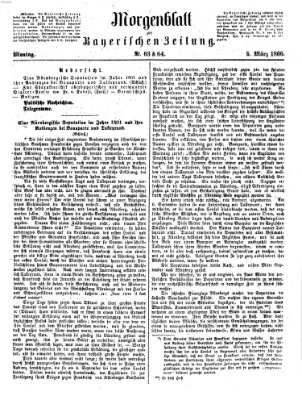 Bayerische Zeitung. Mittag-Ausgabe (Süddeutsche Presse) Montag 5. März 1866