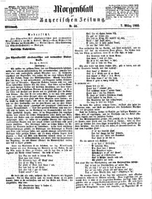 Bayerische Zeitung. Mittag-Ausgabe (Süddeutsche Presse) Mittwoch 7. März 1866