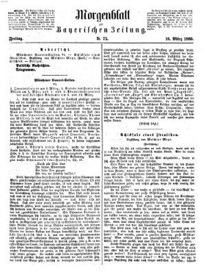 Bayerische Zeitung. Mittag-Ausgabe (Süddeutsche Presse) Freitag 16. März 1866