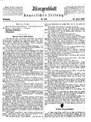 Bayerische Zeitung. Mittag-Ausgabe (Süddeutsche Presse) Mittwoch 20. Juni 1866