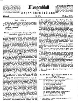 Bayerische Zeitung. Mittag-Ausgabe (Süddeutsche Presse) Mittwoch 27. Juni 1866