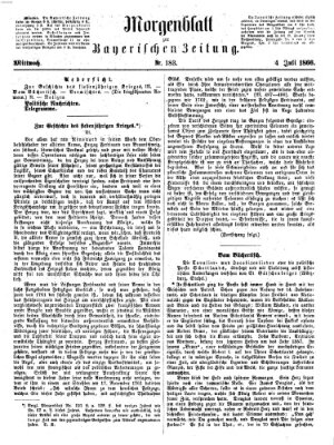 Bayerische Zeitung. Mittag-Ausgabe (Süddeutsche Presse) Mittwoch 4. Juli 1866