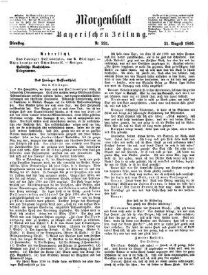 Bayerische Zeitung. Mittag-Ausgabe (Süddeutsche Presse) Dienstag 21. August 1866