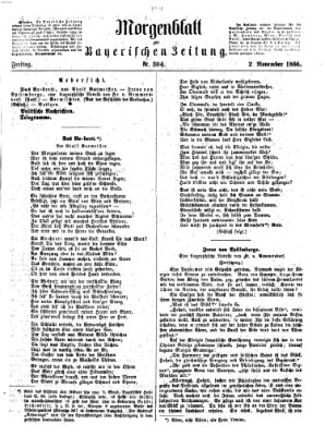 Bayerische Zeitung. Mittag-Ausgabe (Süddeutsche Presse) Freitag 2. November 1866