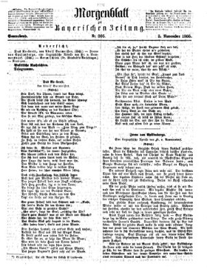 Bayerische Zeitung. Mittag-Ausgabe (Süddeutsche Presse) Samstag 3. November 1866