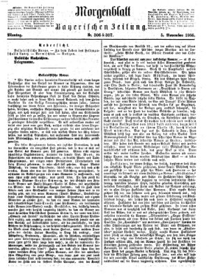 Bayerische Zeitung. Mittag-Ausgabe (Süddeutsche Presse) Montag 5. November 1866