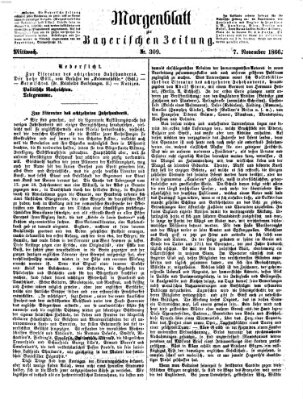 Bayerische Zeitung. Mittag-Ausgabe (Süddeutsche Presse) Mittwoch 7. November 1866