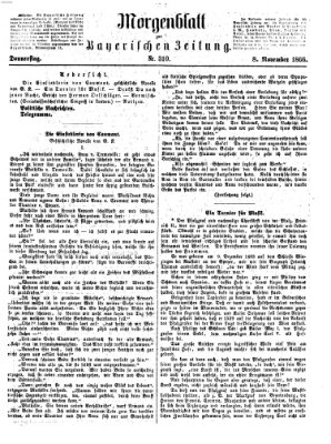 Bayerische Zeitung. Mittag-Ausgabe (Süddeutsche Presse) Donnerstag 8. November 1866