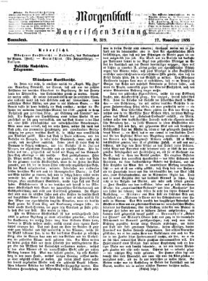 Bayerische Zeitung. Mittag-Ausgabe (Süddeutsche Presse) Samstag 17. November 1866