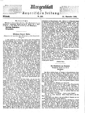 Bayerische Zeitung. Mittag-Ausgabe (Süddeutsche Presse) Mittwoch 21. November 1866