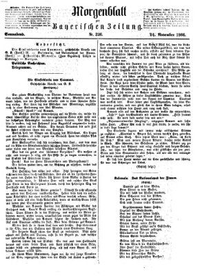 Bayerische Zeitung. Mittag-Ausgabe (Süddeutsche Presse) Samstag 24. November 1866