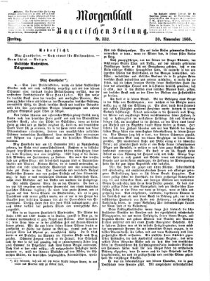 Bayerische Zeitung. Mittag-Ausgabe (Süddeutsche Presse) Freitag 30. November 1866