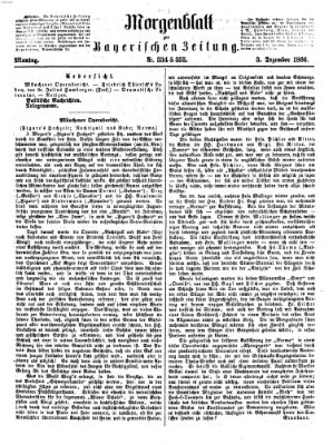 Bayerische Zeitung. Mittag-Ausgabe (Süddeutsche Presse) Montag 3. Dezember 1866