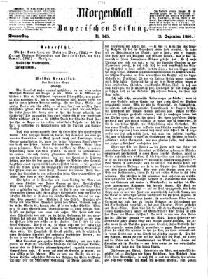 Bayerische Zeitung. Mittag-Ausgabe (Süddeutsche Presse) Donnerstag 13. Dezember 1866