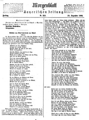 Bayerische Zeitung. Mittag-Ausgabe (Süddeutsche Presse) Freitag 28. Dezember 1866