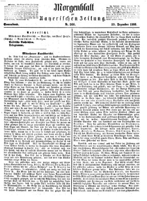 Bayerische Zeitung. Mittag-Ausgabe (Süddeutsche Presse) Samstag 29. Dezember 1866