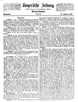 Bayerische Zeitung. Mittag-Ausgabe (Süddeutsche Presse) Samstag 19. Januar 1867