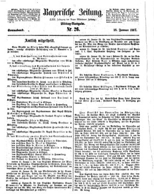 Bayerische Zeitung. Mittag-Ausgabe (Süddeutsche Presse) Samstag 26. Januar 1867