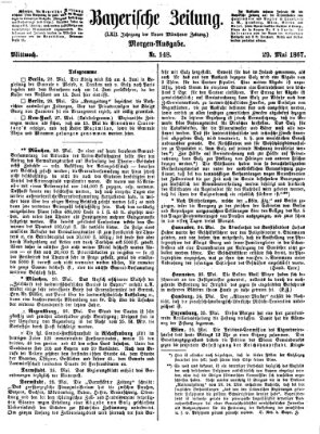 Bayerische Zeitung. Mittag-Ausgabe (Süddeutsche Presse) Mittwoch 29. Mai 1867