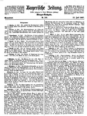 Bayerische Zeitung. Mittag-Ausgabe (Süddeutsche Presse) Samstag 13. Juli 1867