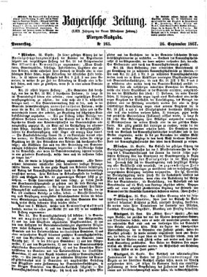 Bayerische Zeitung. Mittag-Ausgabe (Süddeutsche Presse) Donnerstag 26. September 1867