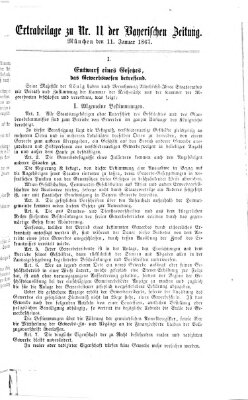 Bayerische Zeitung. Mittag-Ausgabe (Süddeutsche Presse) Freitag 11. Januar 1867