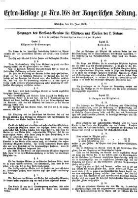 Bayerische Zeitung. Mittag-Ausgabe (Süddeutsche Presse) Freitag 21. Juni 1867