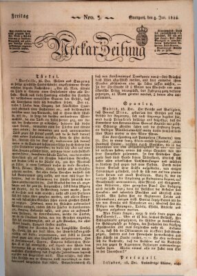 Neckar-Zeitung Freitag 4. Januar 1822