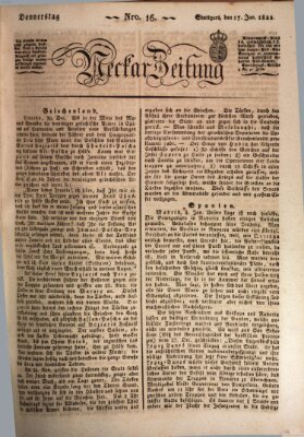 Neckar-Zeitung Donnerstag 17. Januar 1822