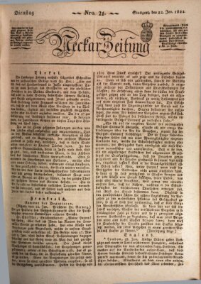 Neckar-Zeitung Dienstag 22. Januar 1822