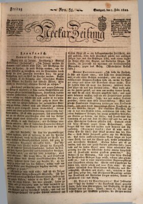 Neckar-Zeitung Freitag 1. Februar 1822