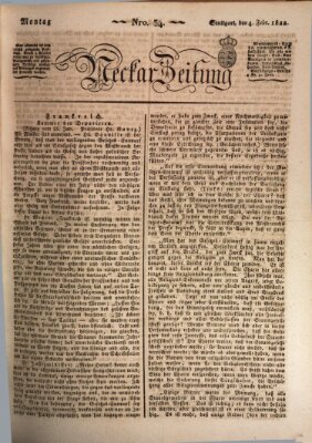 Neckar-Zeitung Montag 4. Februar 1822