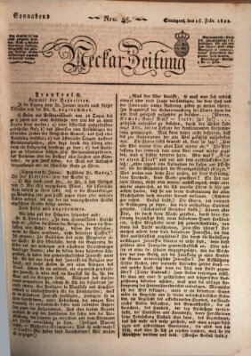 Neckar-Zeitung Samstag 16. Februar 1822