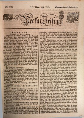 Neckar-Zeitung Montag 18. Februar 1822