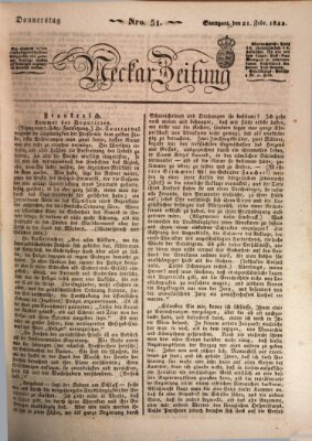 Neckar-Zeitung Donnerstag 21. Februar 1822