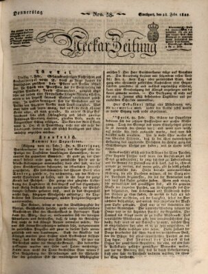 Neckar-Zeitung Donnerstag 28. Februar 1822