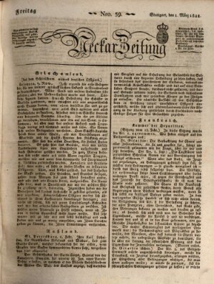 Neckar-Zeitung Freitag 1. März 1822