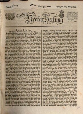 Neckar-Zeitung Samstag 9. März 1822