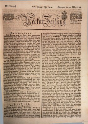 Neckar-Zeitung Mittwoch 20. März 1822