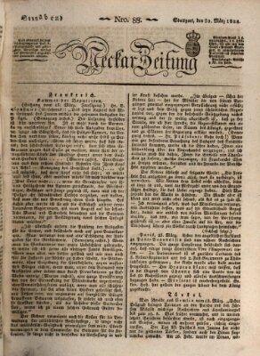 Neckar-Zeitung Samstag 30. März 1822