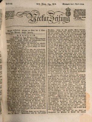 Neckar-Zeitung Freitag 5. April 1822