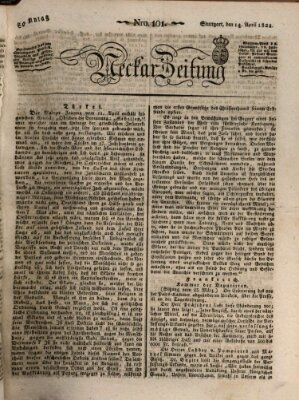 Neckar-Zeitung Sonntag 14. April 1822