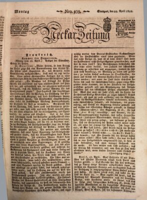 Neckar-Zeitung Montag 22. April 1822