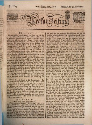 Neckar-Zeitung Freitag 26. April 1822