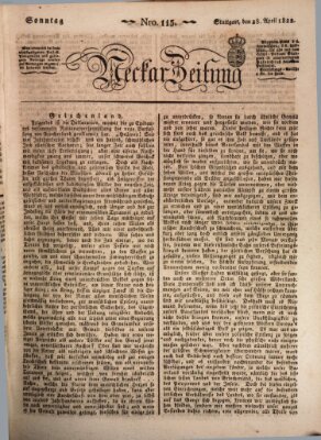 Neckar-Zeitung Sonntag 28. April 1822