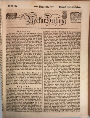 Neckar-Zeitung Montag 10. Juni 1822