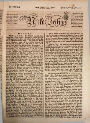 Neckar-Zeitung Mittwoch 17. Juli 1822
