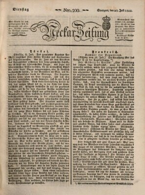 Neckar-Zeitung Dienstag 23. Juli 1822